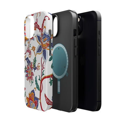 Floral Tile Magnetic Impact Phone Case - DIGITAL X