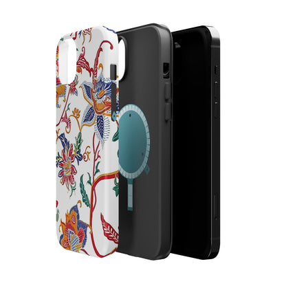 Floral Tile Magnetic Impact Phone Case - DIGITAL X