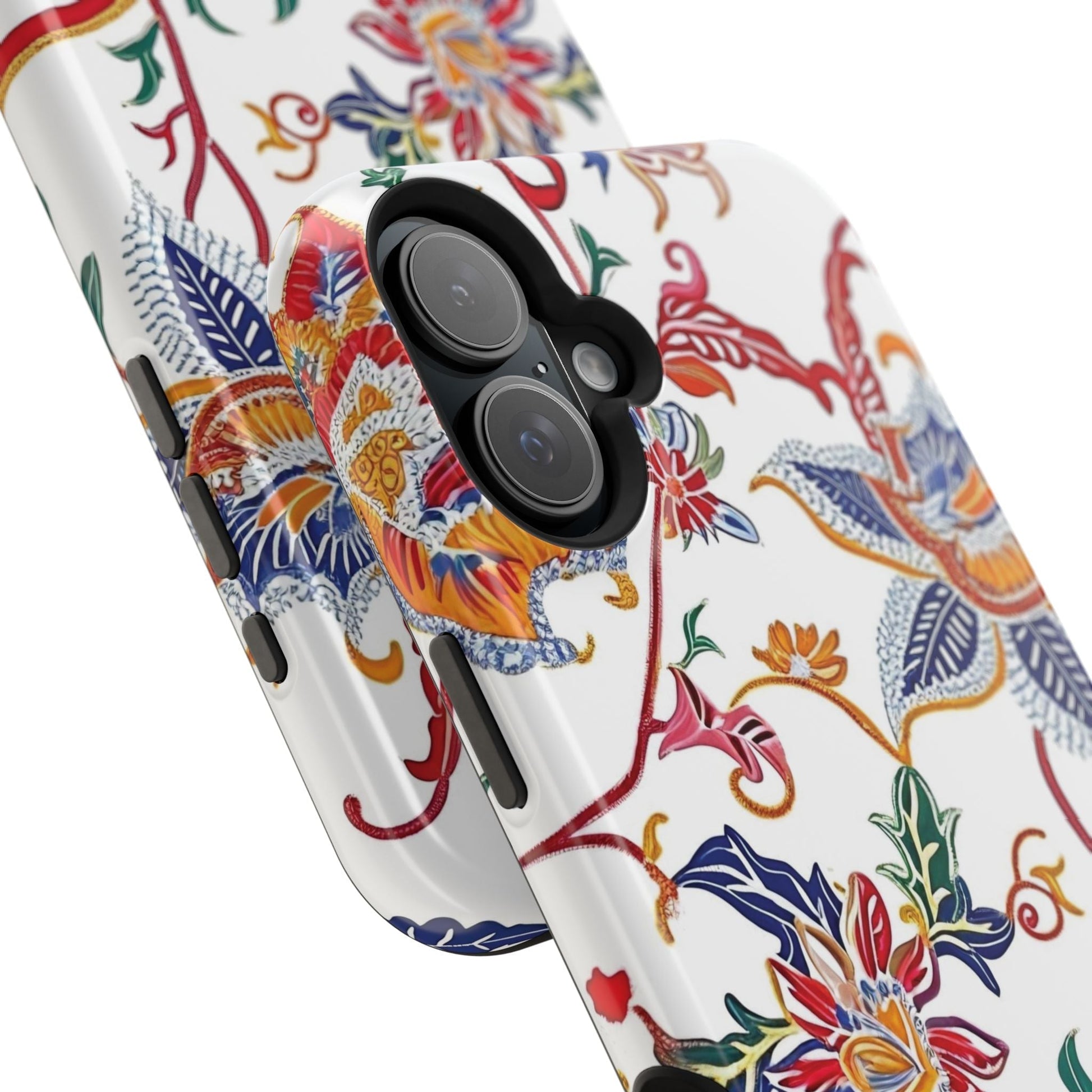 Floral Tile Magnetic Impact Phone Case - DIGITAL X