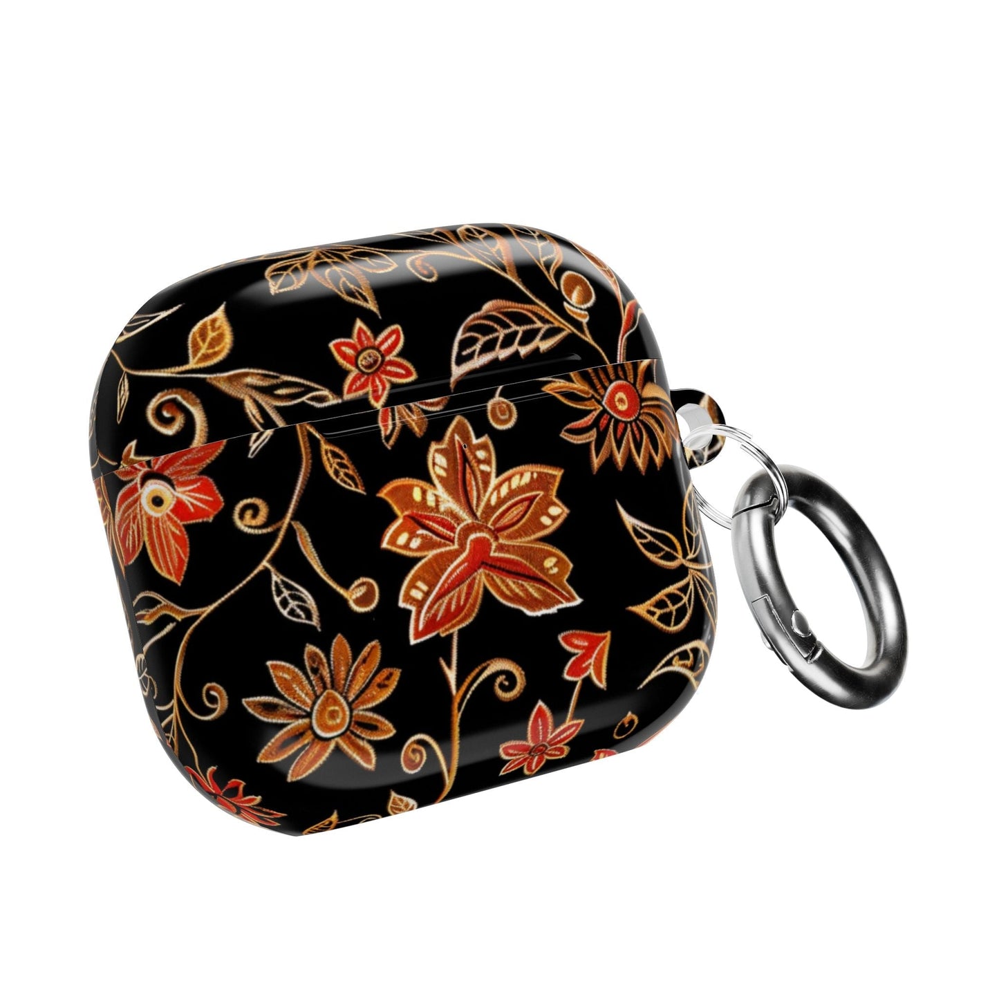 Floral Vine AirPod Case — Black & Gold Floral Protective Cover - DIGITAL X