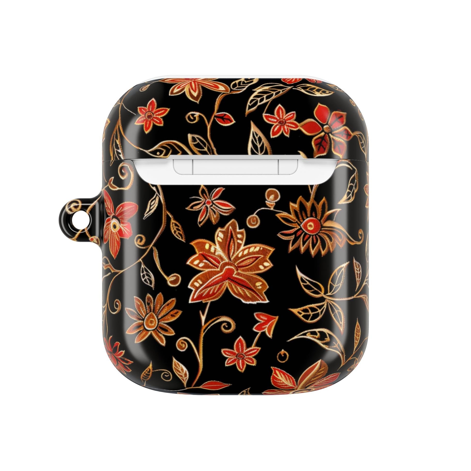 Floral Vine AirPod Case — Black & Gold Floral Protective Cover - DIGITAL X