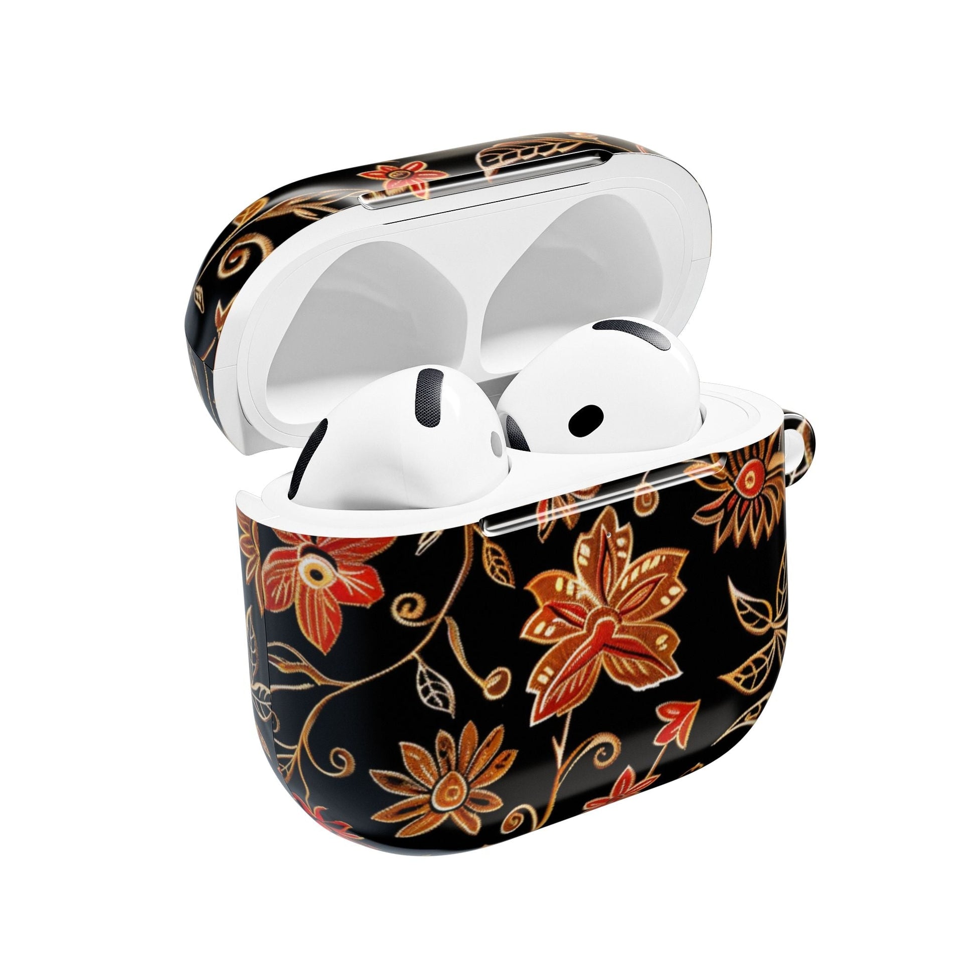 Floral Vine AirPod Case — Black & Gold Floral Protective Cover - DIGITAL X