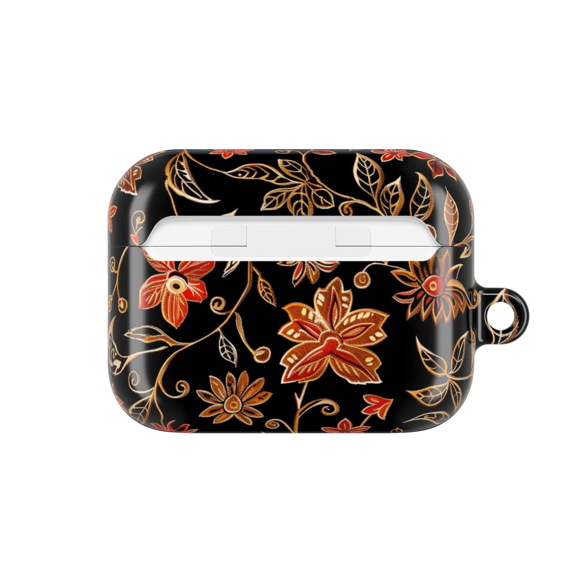 Floral Vine AirPod Case — Black & Gold Floral Protective Cover - DIGITAL X