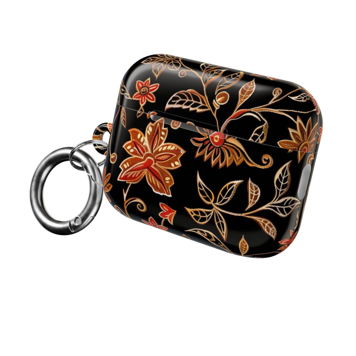 Floral Vine AirPod Case — Black & Gold Floral Protective Cover - DIGITAL X
