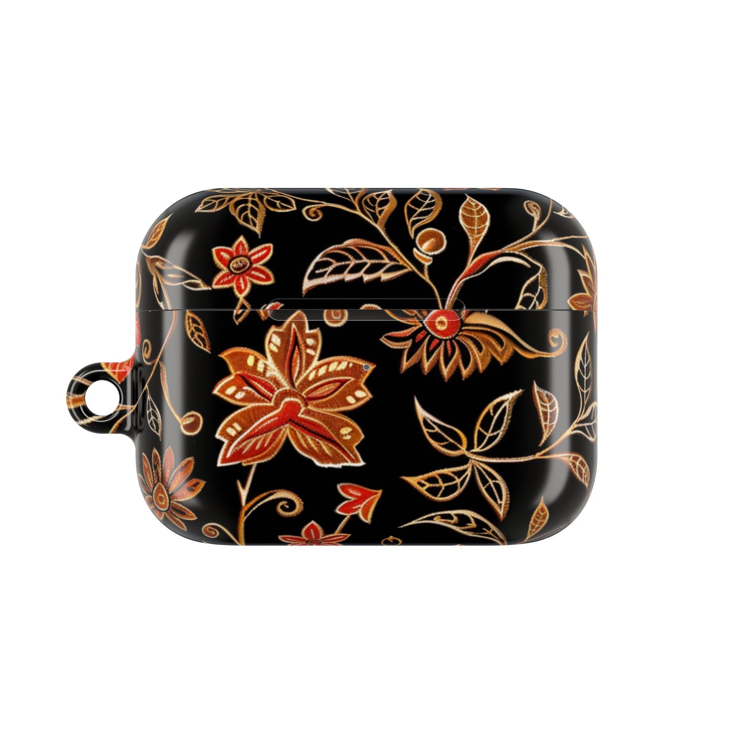 Floral Vine AirPod Case — Black & Gold Floral Protective Cover - DIGITAL X