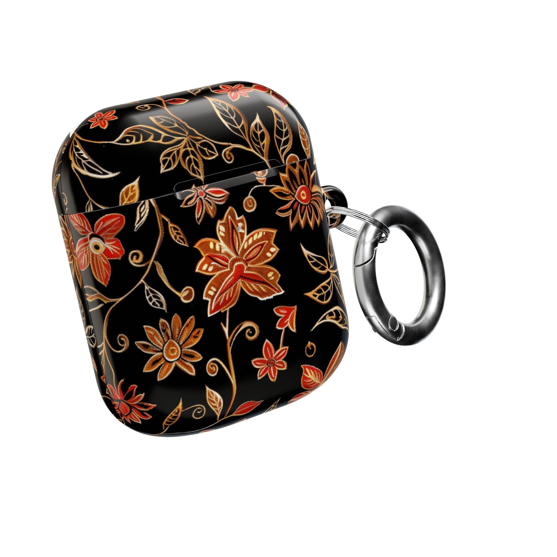 Floral Vine AirPod Case — Black & Gold Floral Protective Cover - DIGITAL X