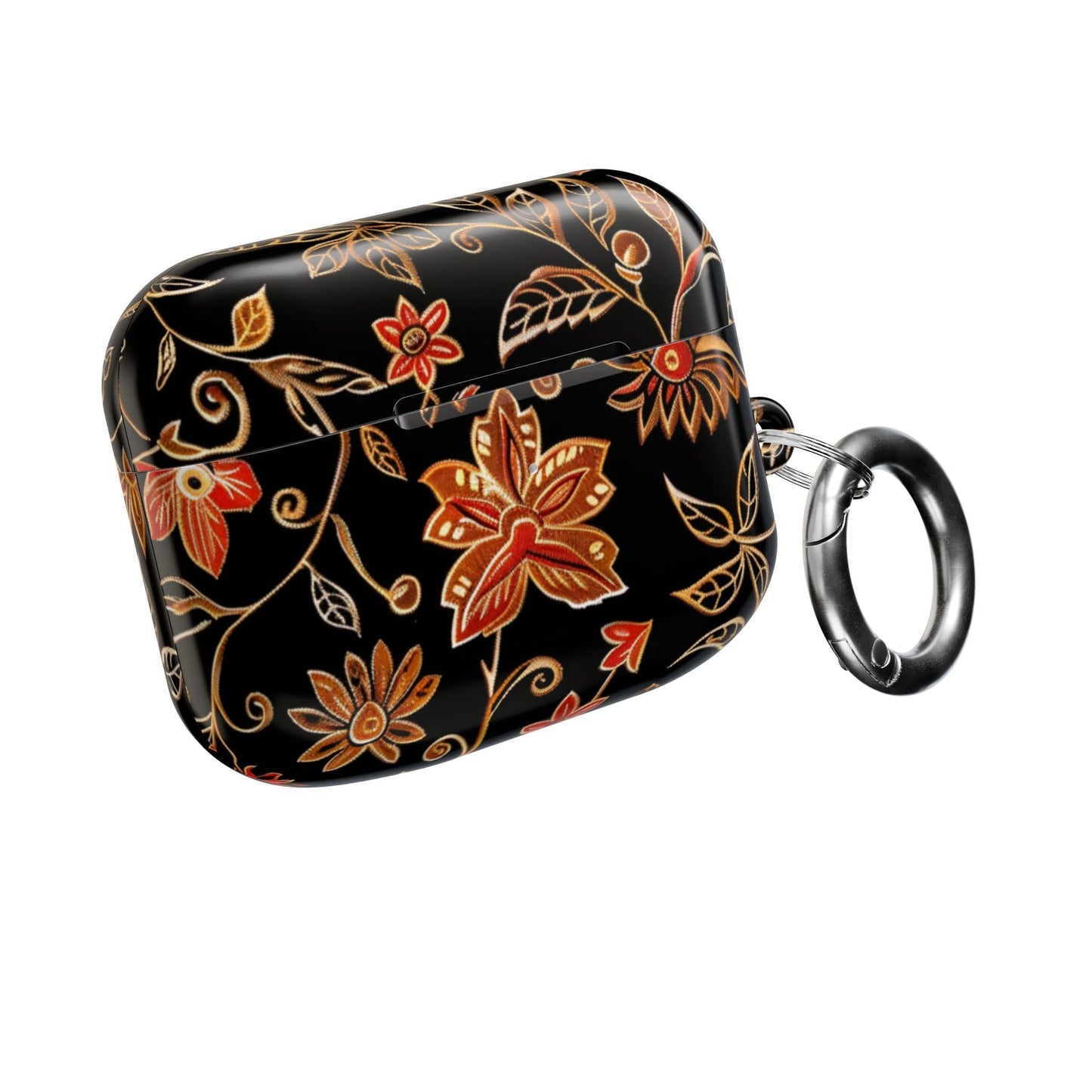 Floral Vine AirPod Case — Black & Gold Floral Protective Cover - DIGITAL X
