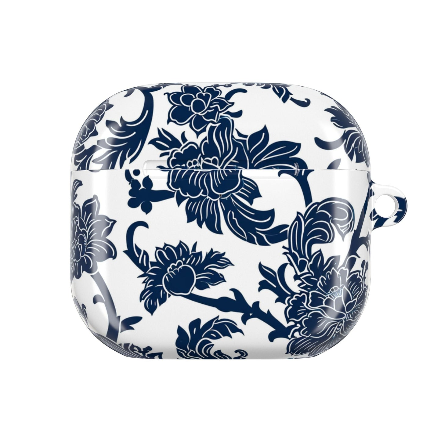 Floral Vine AirPod Case — Blue Botanical Protective Cover - DIGITAL X