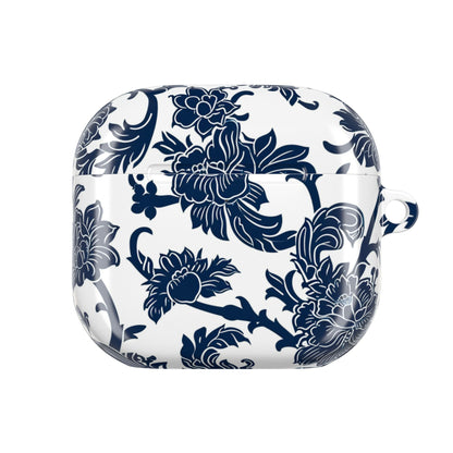 Floral Vine AirPod Case — Blue Botanical Protective Cover - DIGITAL X