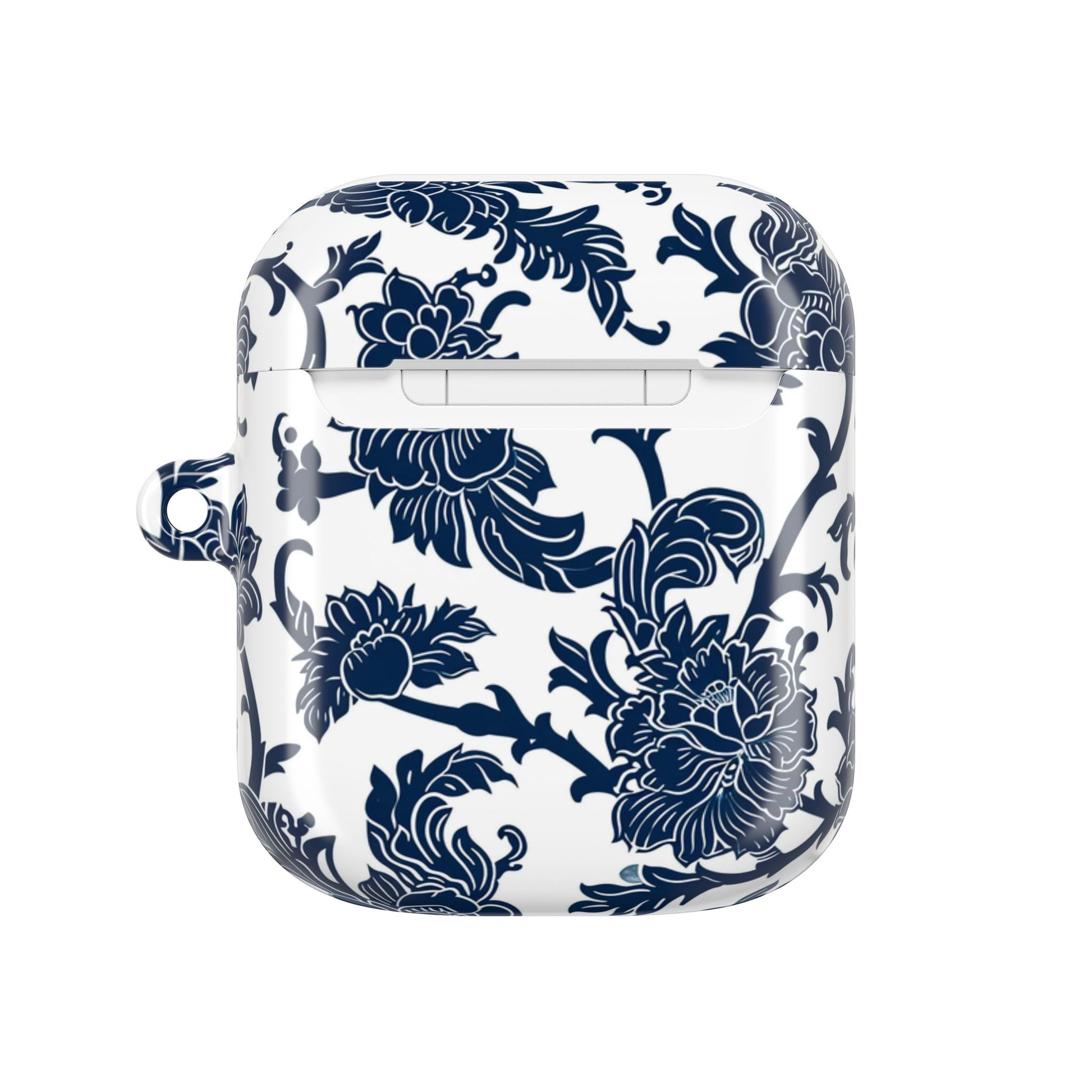 Floral Vine AirPod Case — Blue Botanical Protective Cover - DIGITAL X