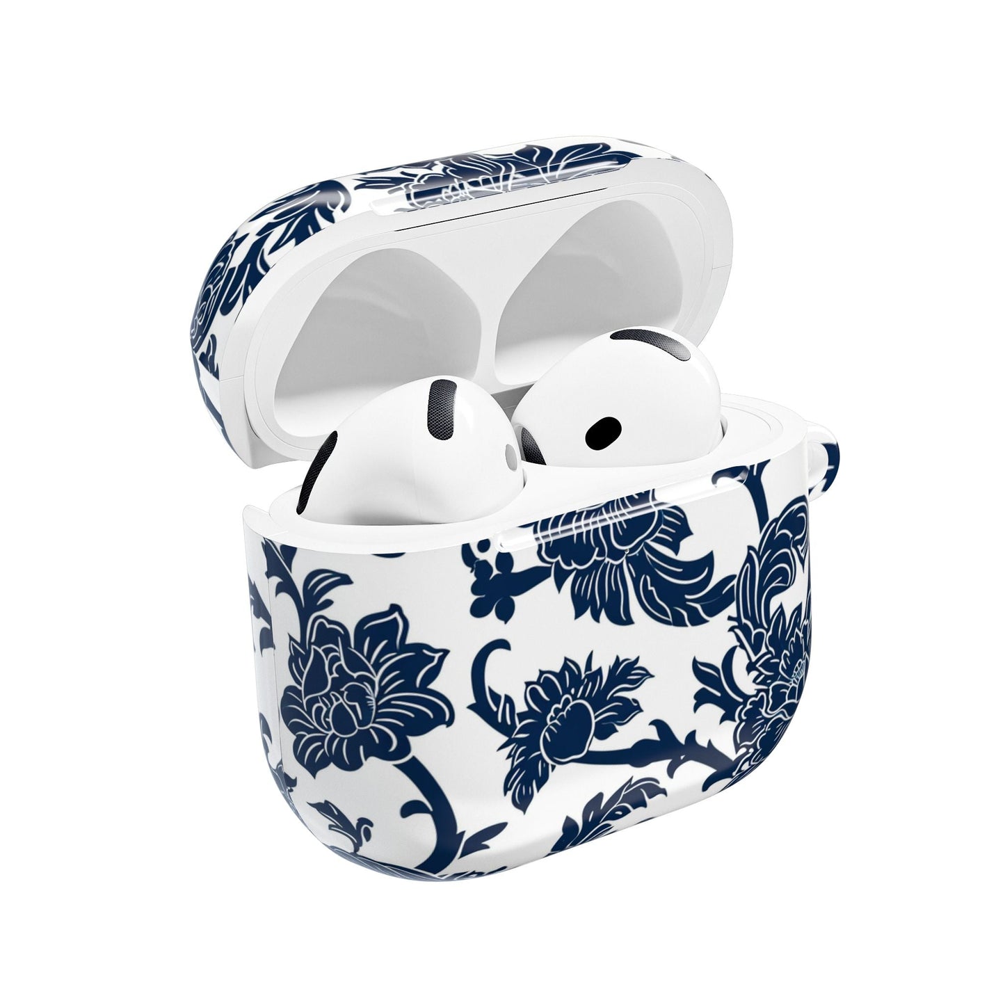 Floral Vine AirPod Case — Blue Botanical Protective Cover - DIGITAL X