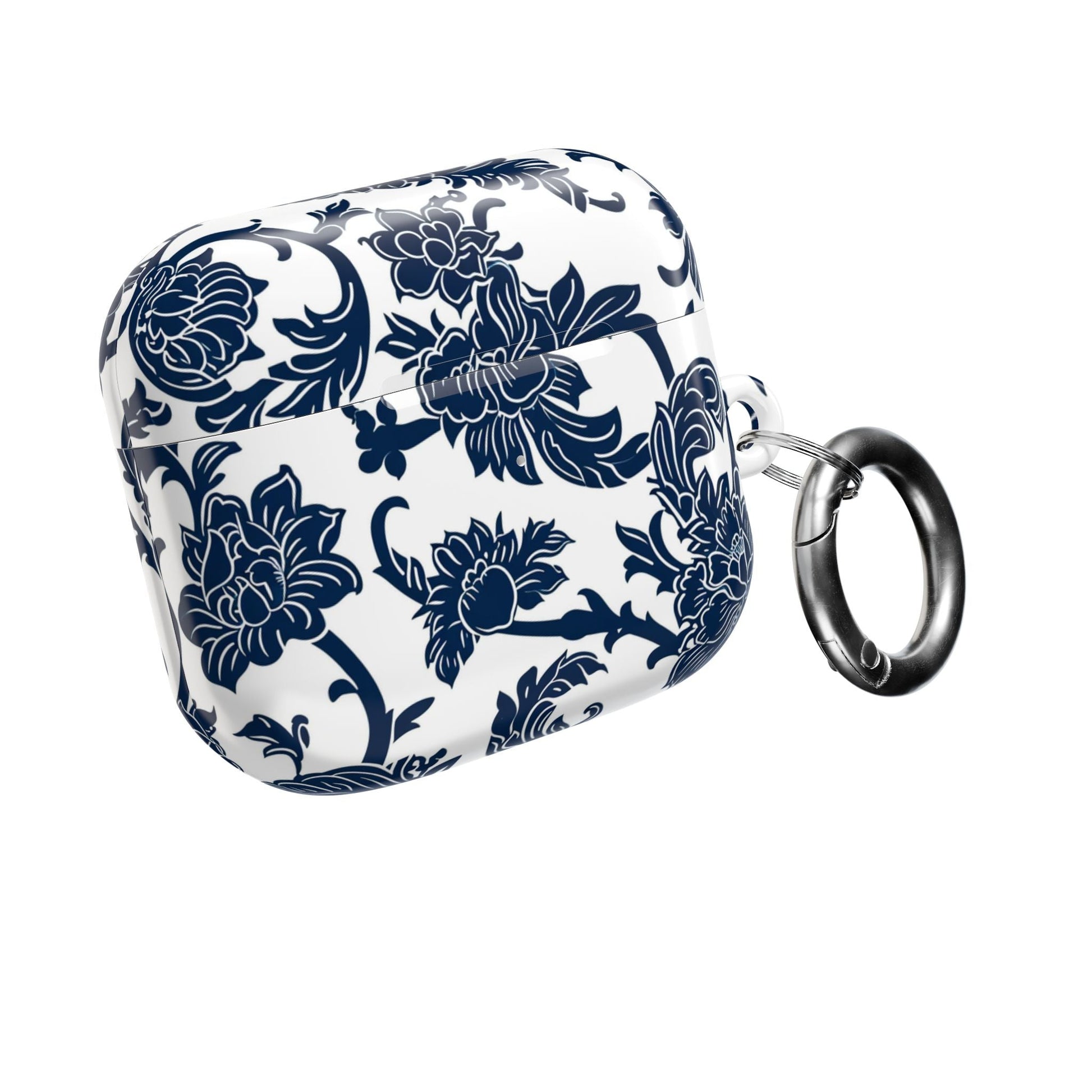 Floral Vine AirPod Case — Blue Botanical Protective Cover - DIGITAL X
