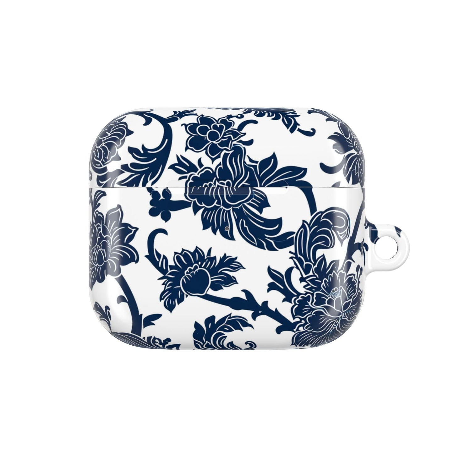 Floral Vine AirPod Case — Blue Botanical Protective Cover - DIGITAL X