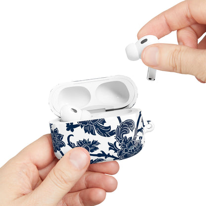 Floral Vine AirPod Case — Blue Botanical Protective Cover - DIGITAL X