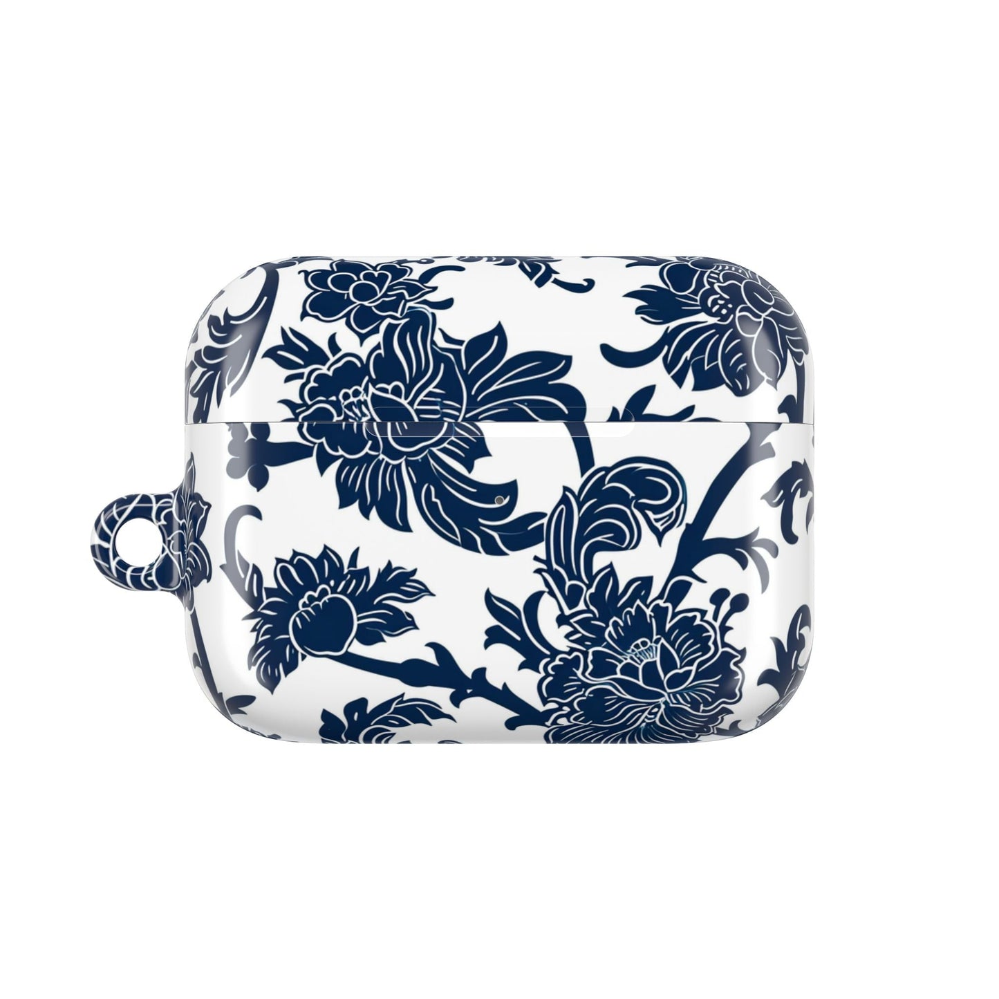 Floral Vine AirPod Case — Blue Botanical Protective Cover - DIGITAL X