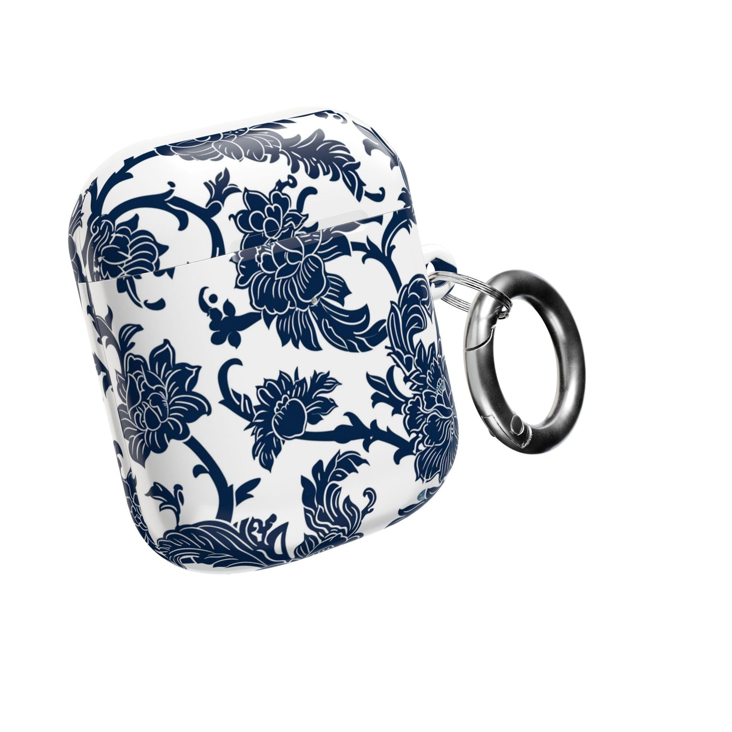 Floral Vine AirPod Case — Blue Botanical Protective Cover - DIGITAL X