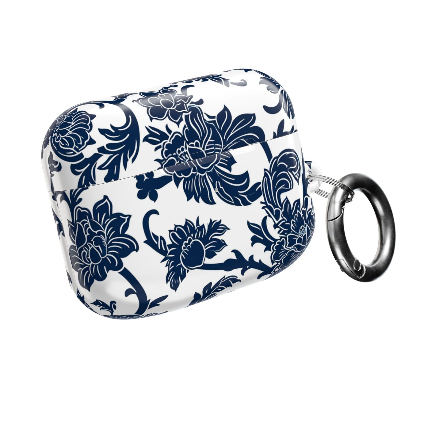 Floral Vine AirPod Case — Blue Botanical Protective Cover - DIGITAL X