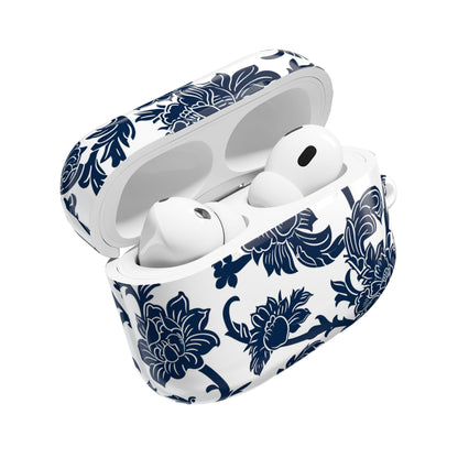 Floral Vine AirPod Case — Blue Botanical Protective Cover - DIGITAL X