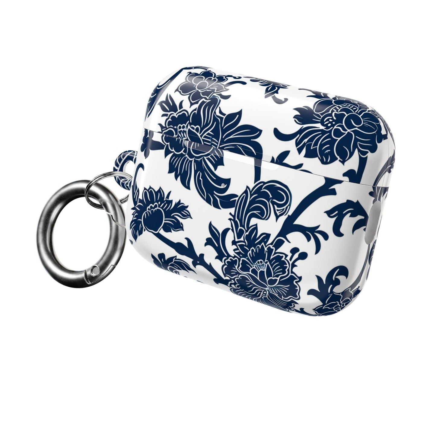 Floral Vine AirPod Case — Blue Botanical Protective Cover - DIGITAL X