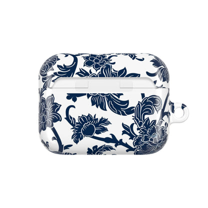 Floral Vine AirPod Case — Blue Botanical Protective Cover - DIGITAL X