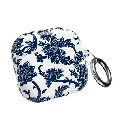 Floral Vine AirPod Case — Blue Botanical Protective Cover - DIGITAL X