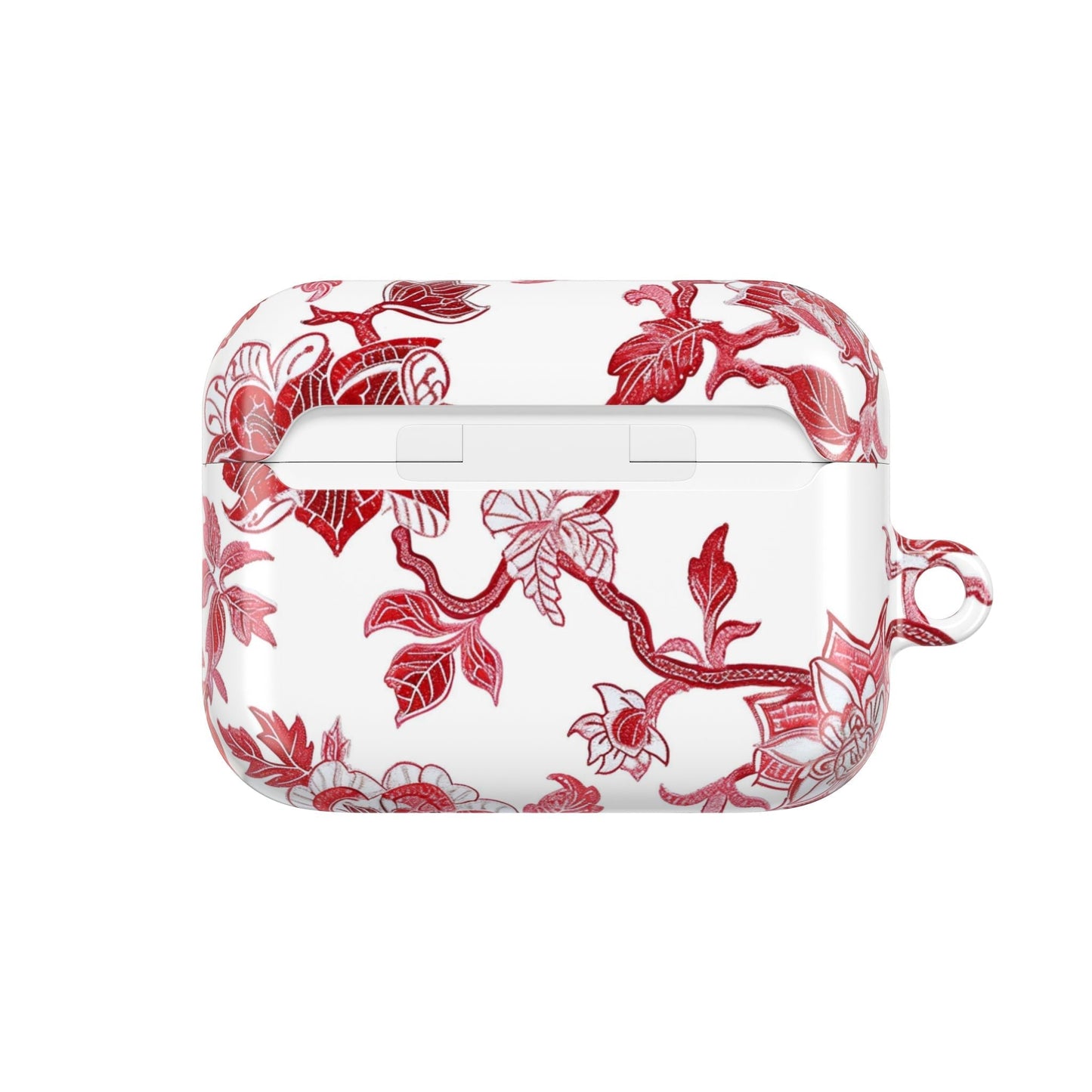 Floral Vine AirPod Case — Red Botanical Protective AirPods Cover - DIGITAL X