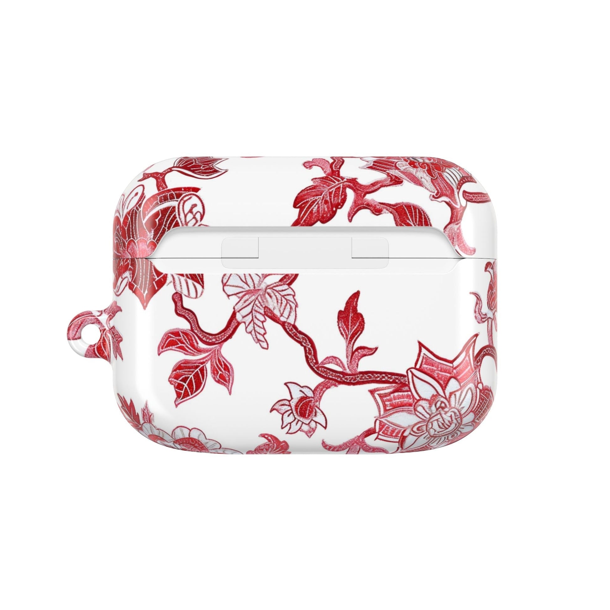 Floral Vine AirPod Case — Red Botanical Protective AirPods Cover - DIGITAL X