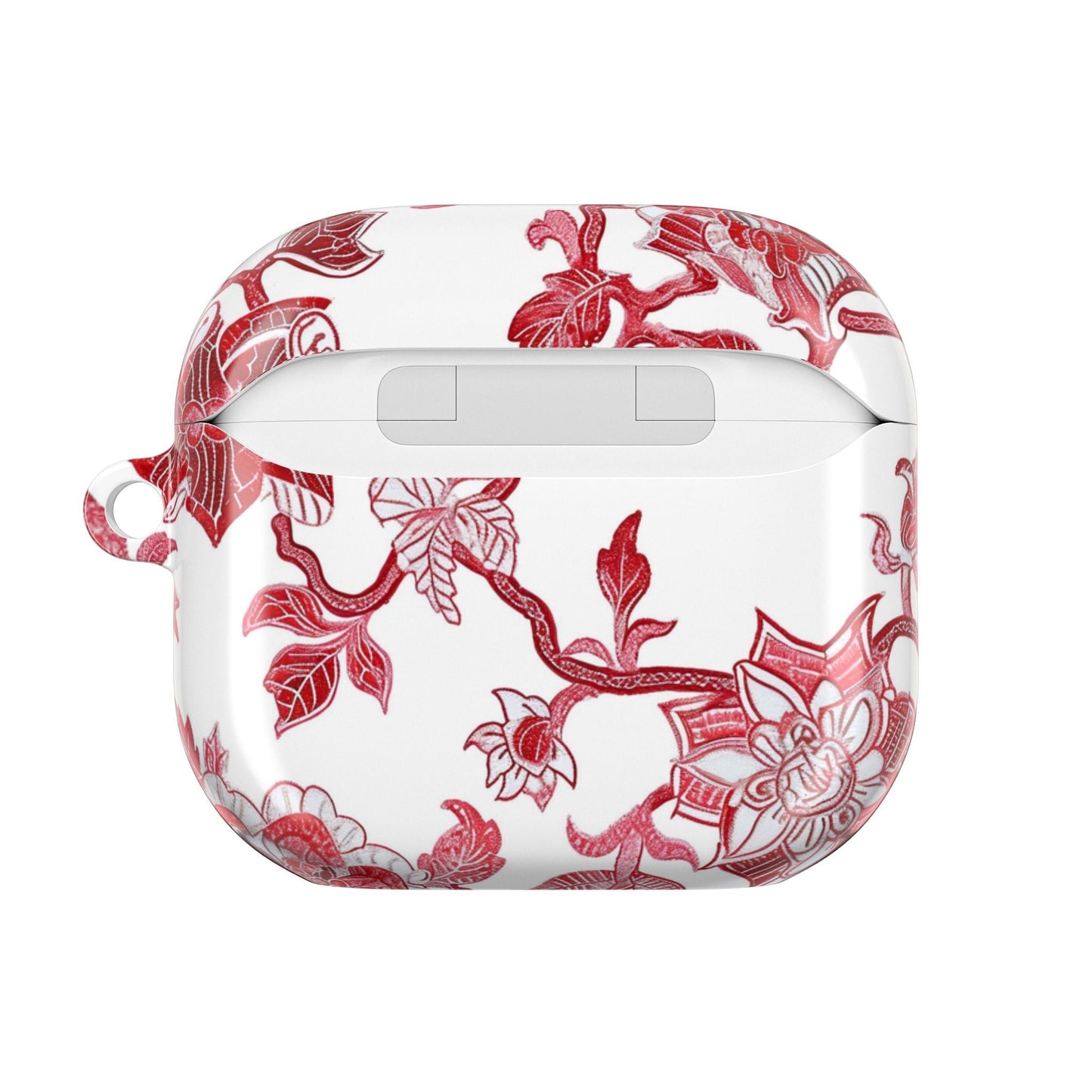 Floral Vine AirPod Case — Red Botanical Protective AirPods Cover - DIGITAL X