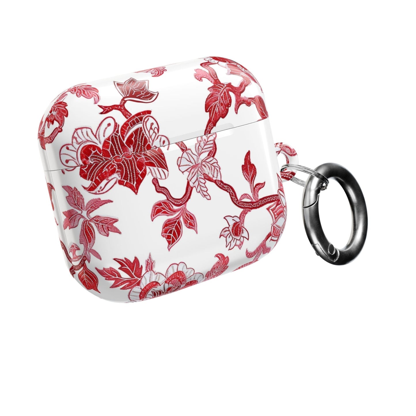 Floral Vine AirPod Case — Red Botanical Protective AirPods Cover - DIGITAL X