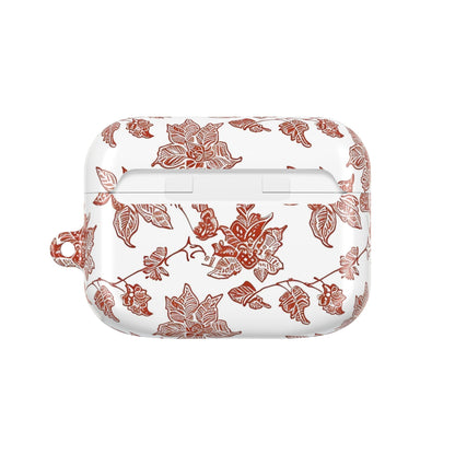 Floral Vine AirPods Case — Vintage Rose Pattern Protective Cover - DIGITAL X