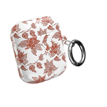 Floral Vine AirPods Case — Vintage Rose Pattern Protective Cover - DIGITAL X