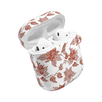 Floral Vine AirPods Case — Vintage Rose Pattern Protective Cover - DIGITAL X