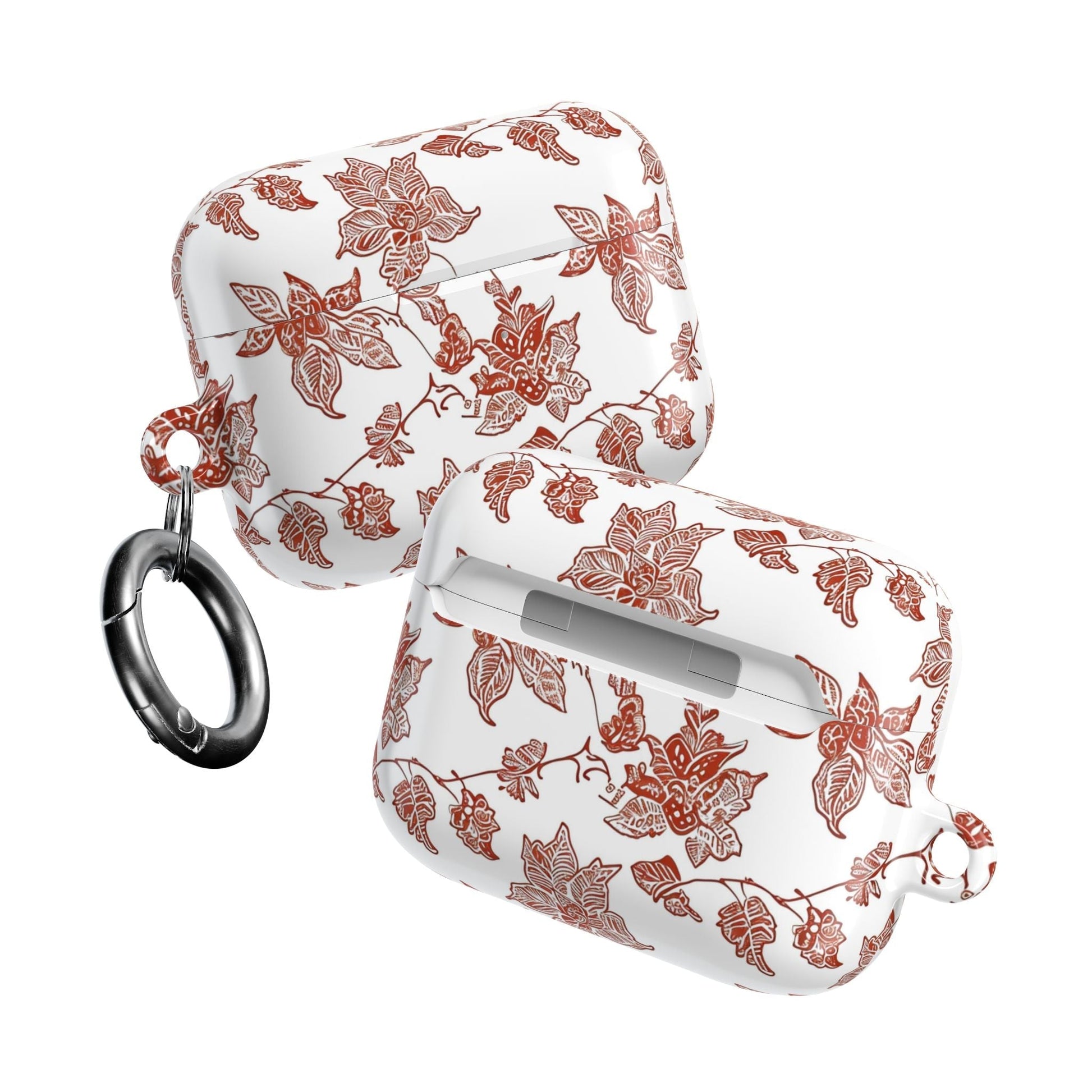 Floral Vine AirPods Case — Vintage Rose Pattern Protective Cover - DIGITAL X