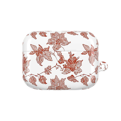 Floral Vine AirPods Case — Vintage Rose Pattern Protective Cover - DIGITAL X