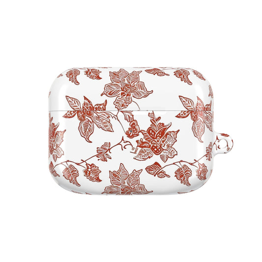 Floral Vine AirPods Case — Vintage Rose Pattern Protective Cover - DIGITAL X