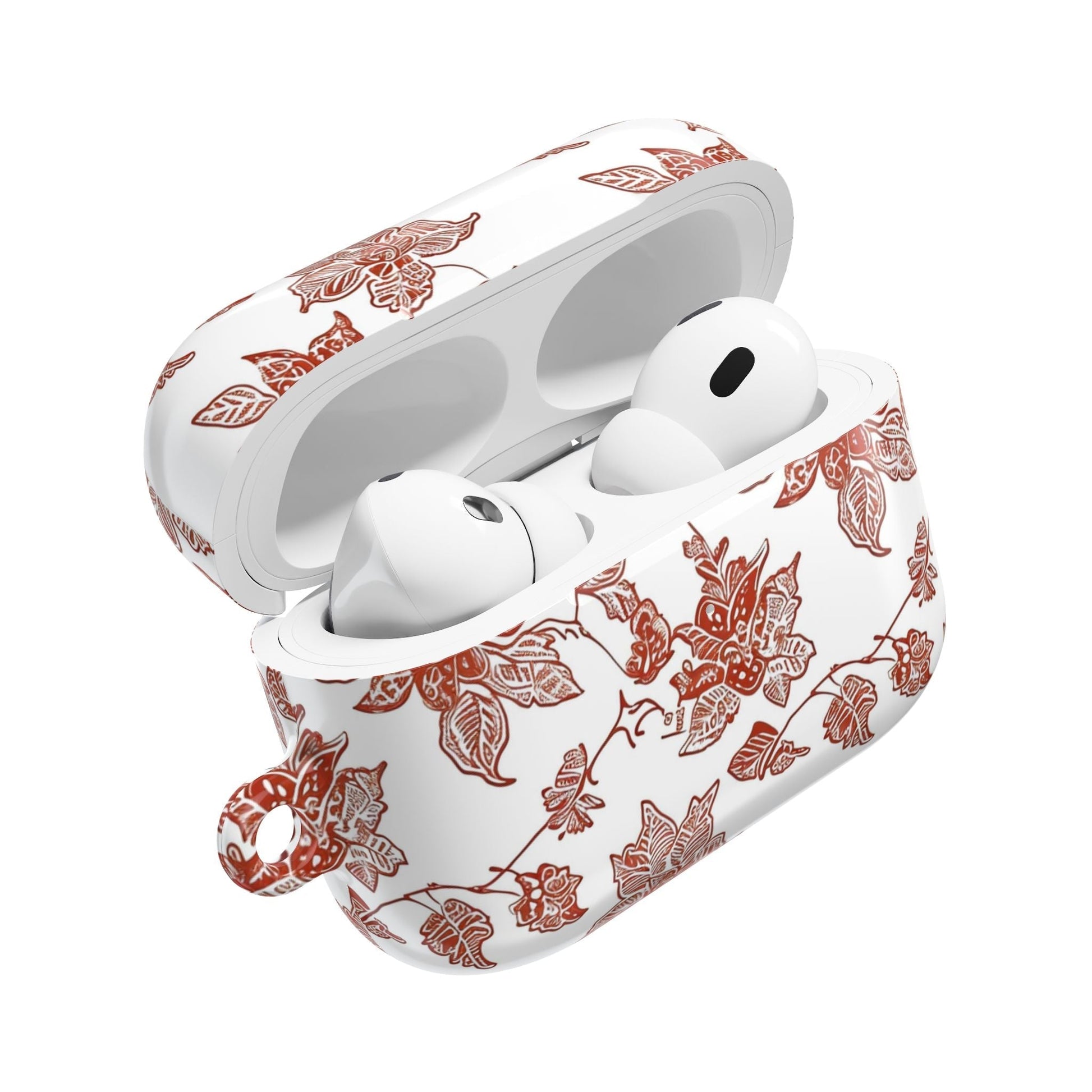 Floral Vine AirPods Case — Vintage Rose Pattern Protective Cover - DIGITAL X
