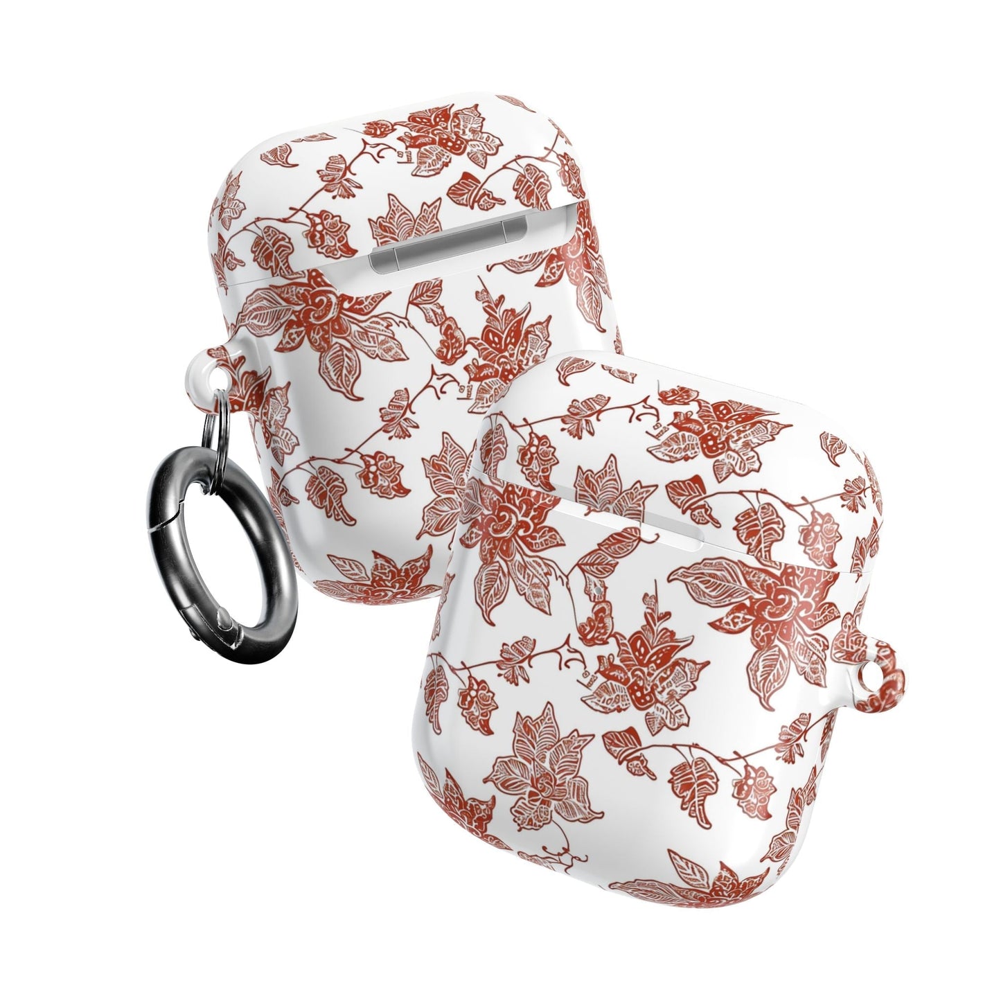 Floral Vine AirPods Case — Vintage Rose Pattern Protective Cover - DIGITAL X