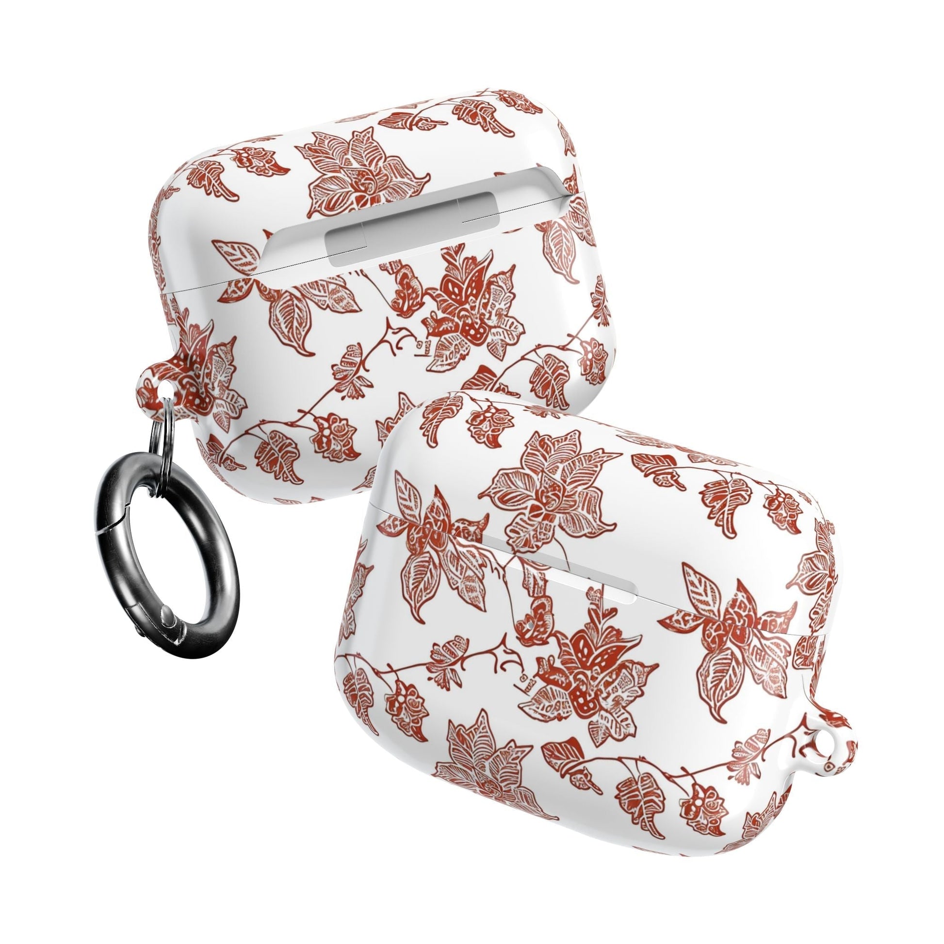 Floral Vine AirPods Case — Vintage Rose Pattern Protective Cover - DIGITAL X