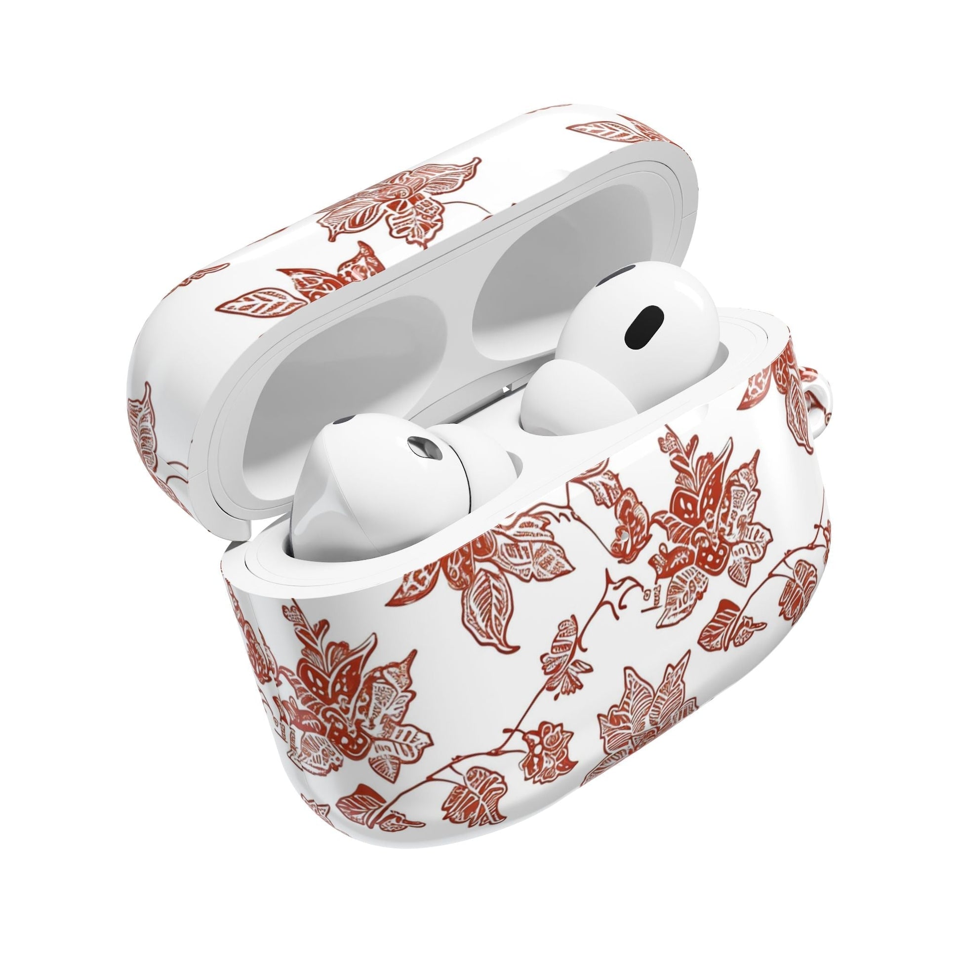 Floral Vine AirPods Case — Vintage Rose Pattern Protective Cover - DIGITAL X