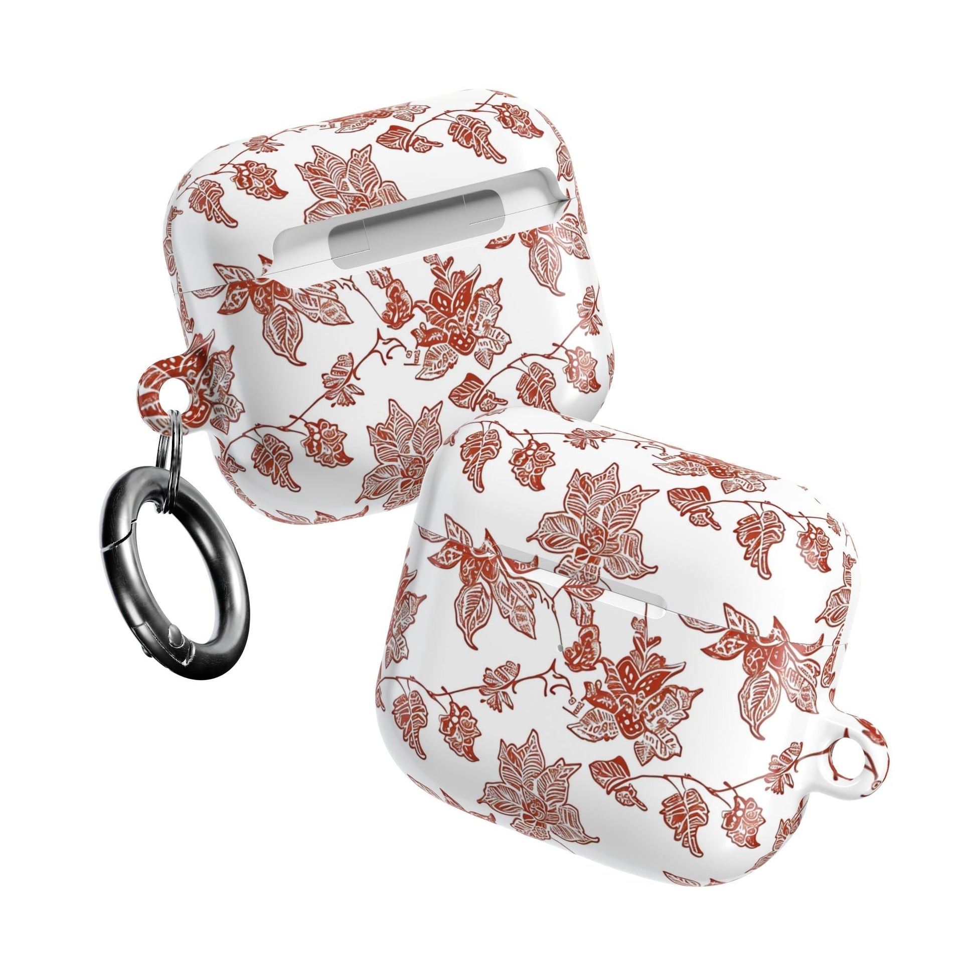 Floral Vine AirPods Case — Vintage Rose Pattern Protective Cover - DIGITAL X