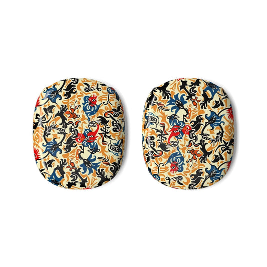 Floral Vine Pattern AirPod Max Earcup Covers — Vintage Botanical Design - DIGITAL X