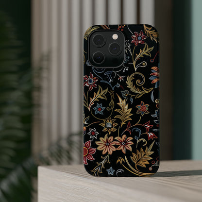 Floral Vintage Phone Case — Magnetic Impact - Resistant - DIGITAL X