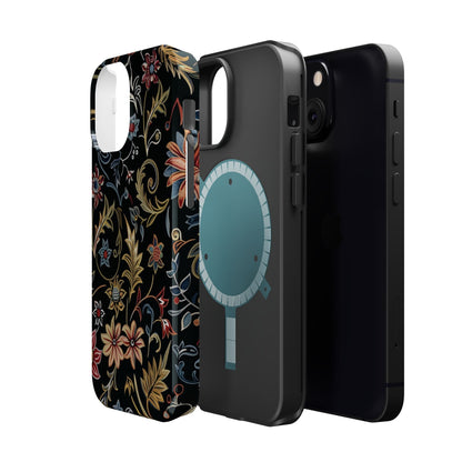 Floral Vintage Phone Case — Magnetic Impact - Resistant - DIGITAL X