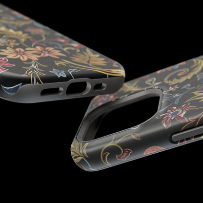 Floral Vintage Phone Case — Magnetic Impact - Resistant - DIGITAL X
