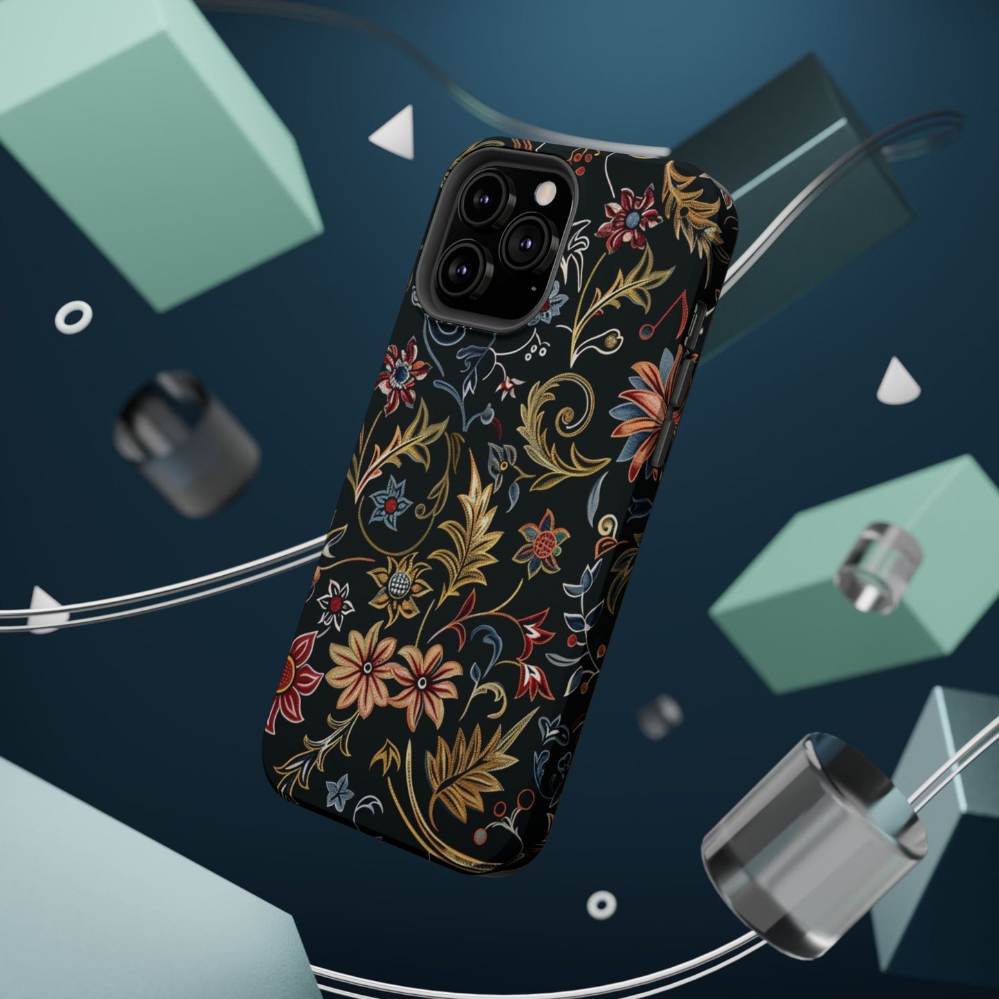 Floral Vintage Phone Case — Magnetic Impact - Resistant - DIGITAL X
