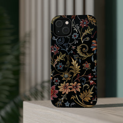 Floral Vintage Phone Case — Magnetic Impact - Resistant - DIGITAL X