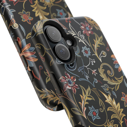 Floral Vintage Phone Case — Magnetic Impact - Resistant - DIGITAL X