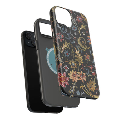 Floral Vintage Phone Case — Magnetic Impact - Resistant - DIGITAL X