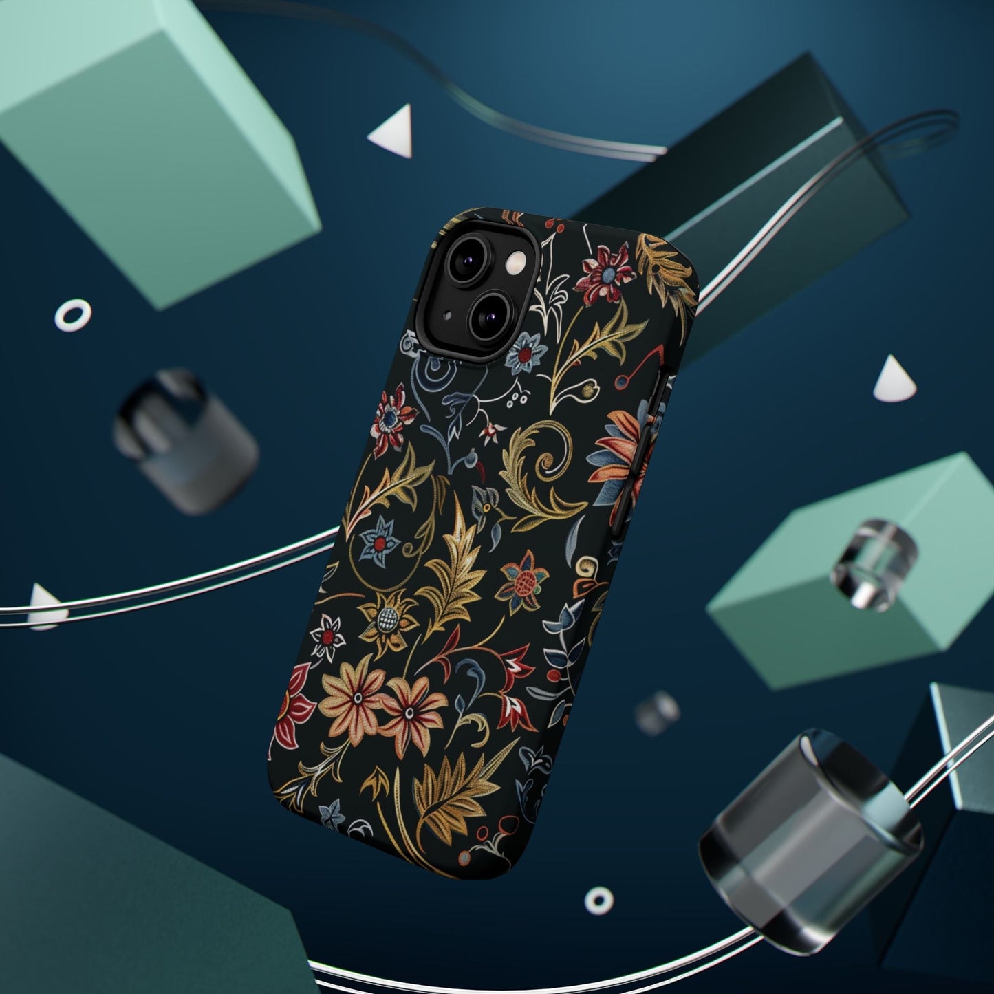 Floral Vintage Phone Case — Magnetic Impact - Resistant - DIGITAL X