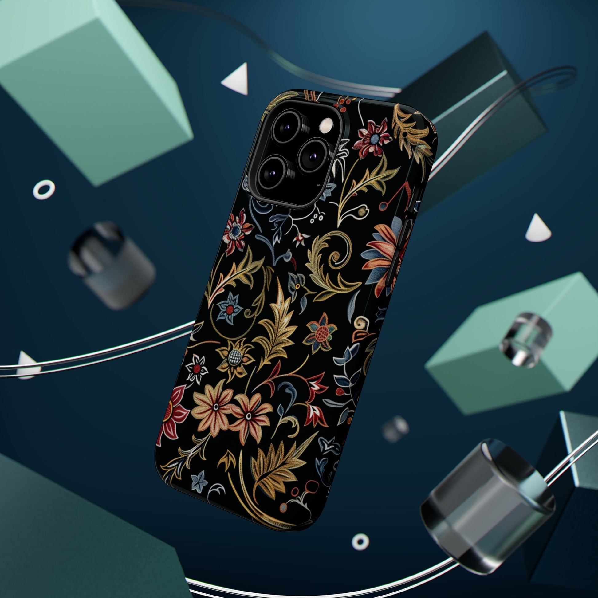 Floral Vintage Phone Case — Magnetic Impact - Resistant - DIGITAL X